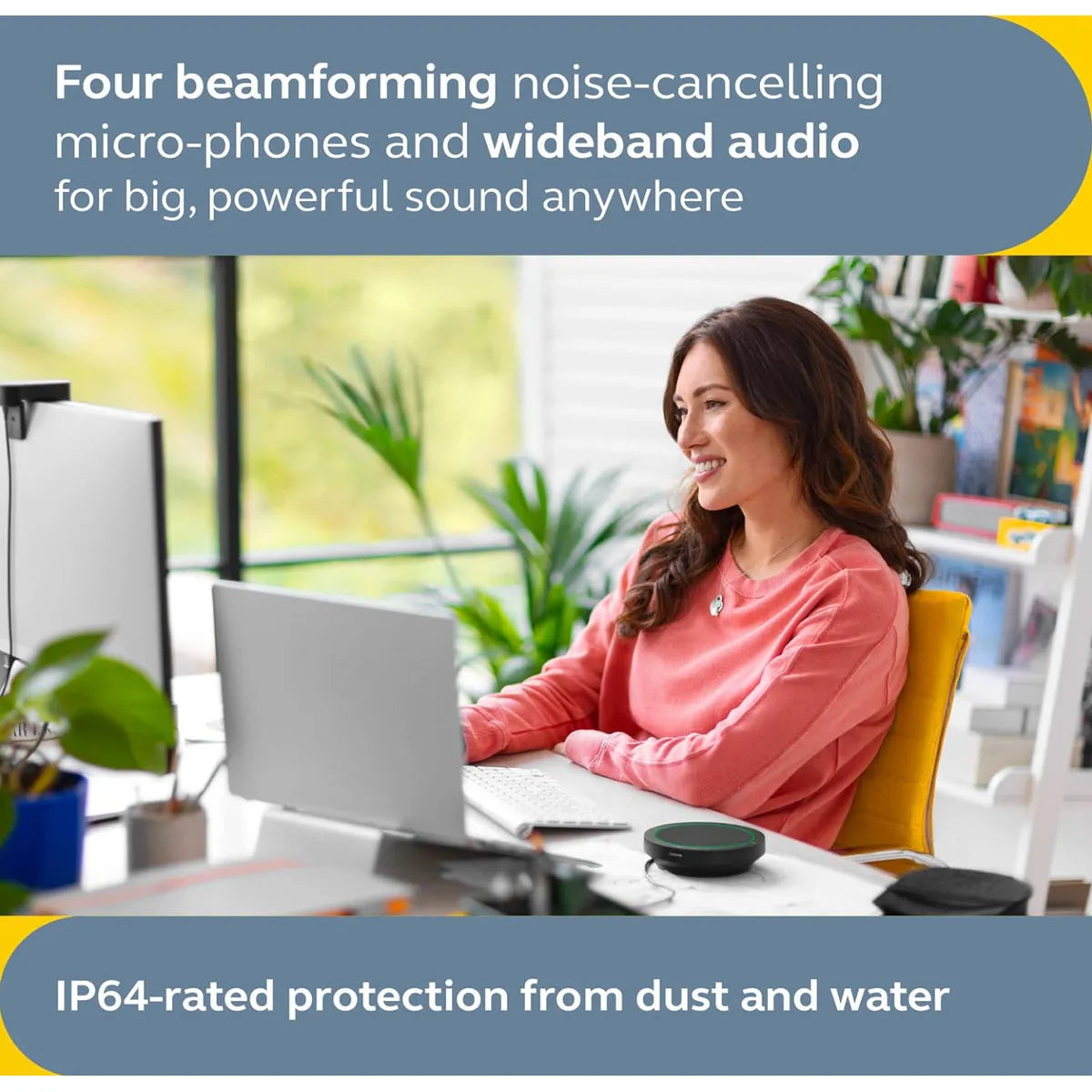 Jabra Speak2 40 Portable Speakerphone - 4 Noise-Cancelling Mics