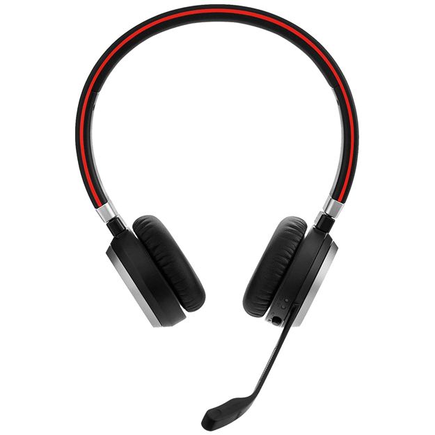 Jabra Evolve 65 SE Stereo Bluetooth Headset With Noise-Cancelling Mic