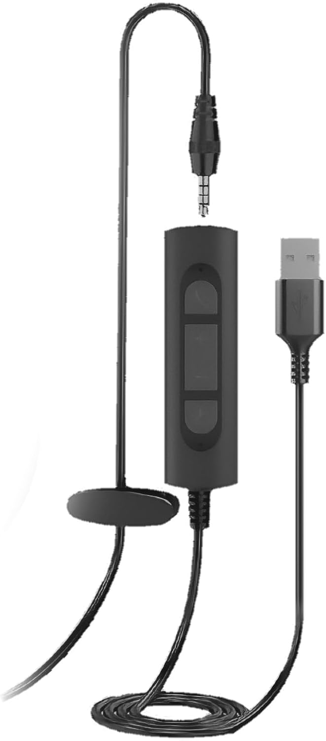 Axtel ONE UC 35 Stereo USB-A/3.5mm Headset w/ Dual Mic ENC, Busy Light
