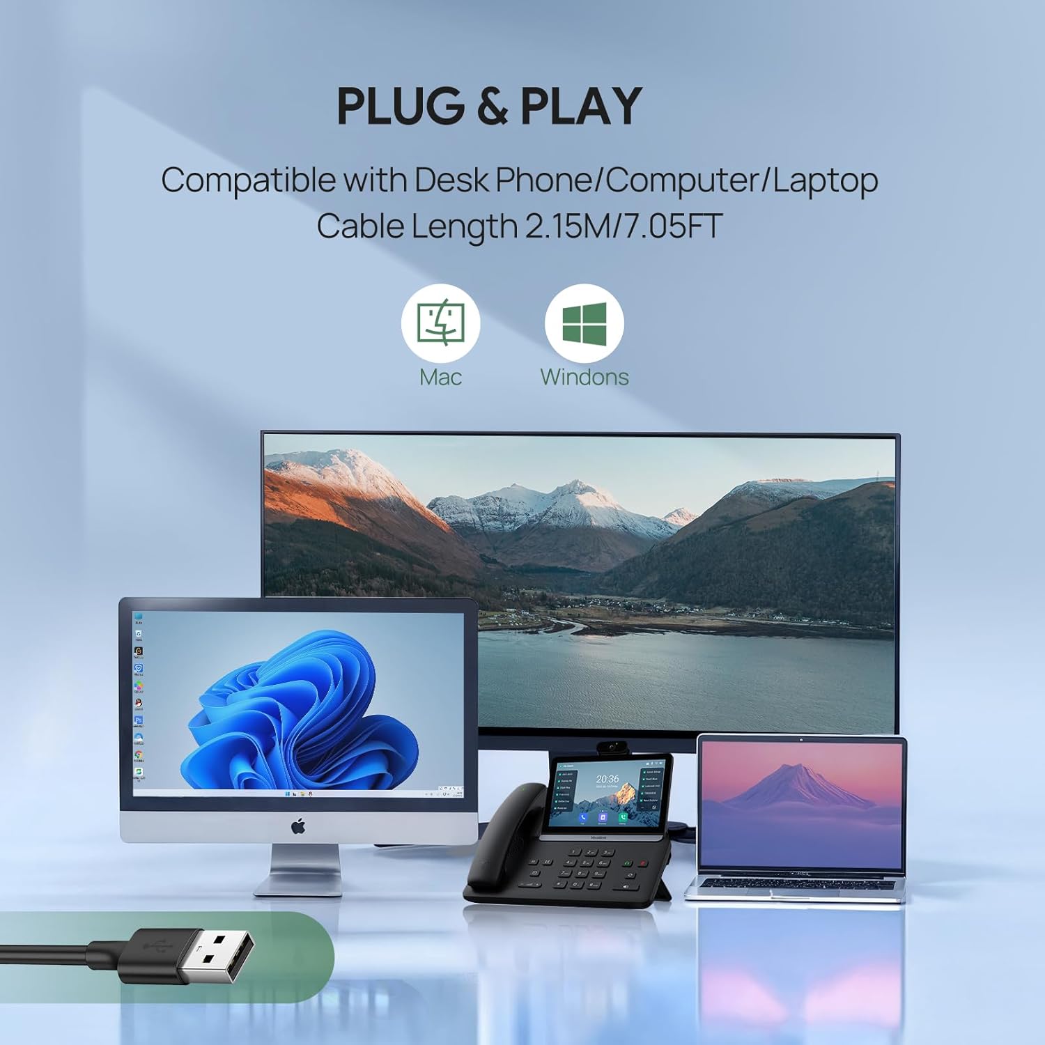Yealink UH42 Mono Teams USB C/A
