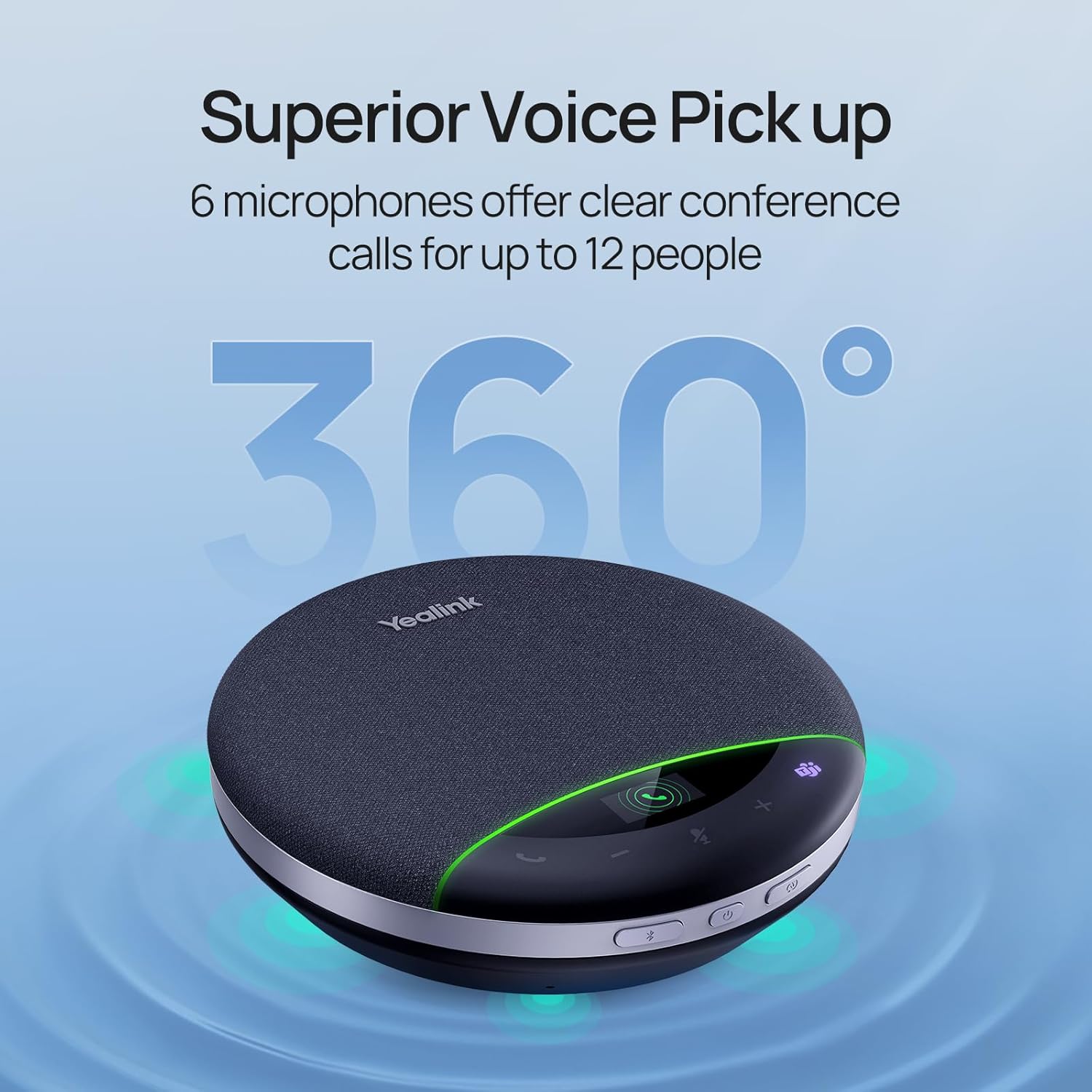 Yealink SP96 USB-C/A Wireless BT Speakerphone incl Dongle - Teams Certified