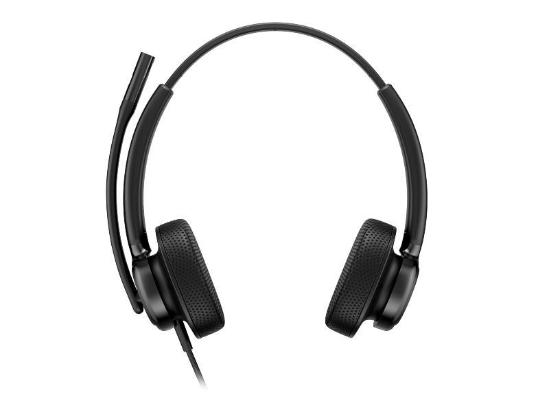 HP Poly Mission 425 Stereo Wired Headset Bulk USB-C & USB-A Leatherette