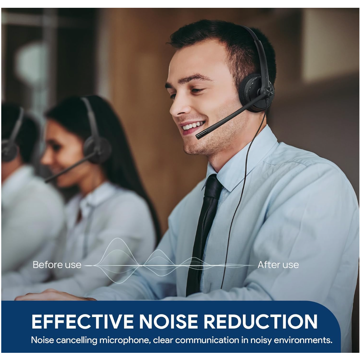 Yealink UH34 Mono USB-A On-Ear Headset – Ultra Lightweight, Noise-Cancelling, UC-Certified