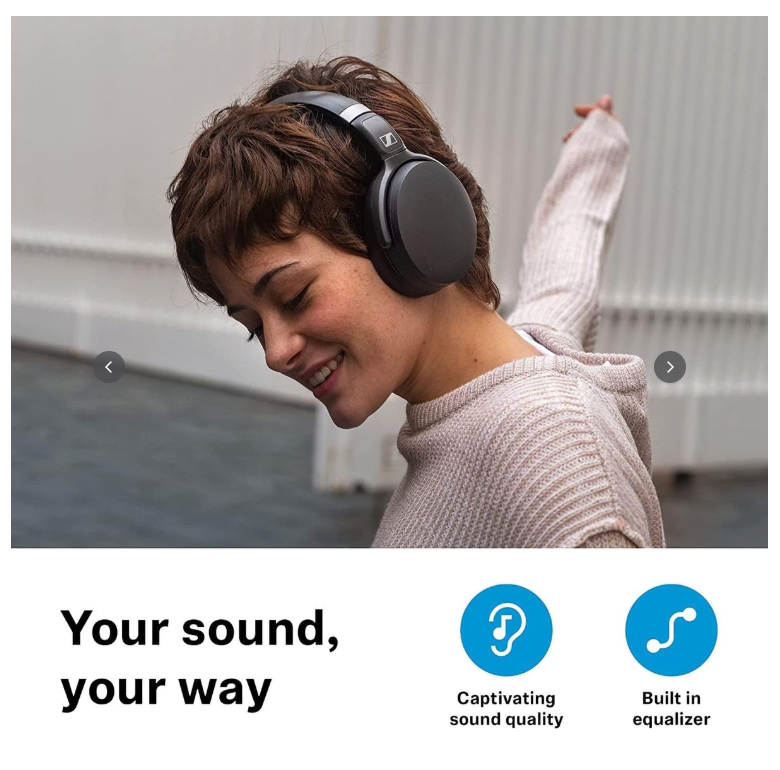 EPOS Sennheiser HD 450BT Wireless ANC Over-Ear Bluetooth Headphones