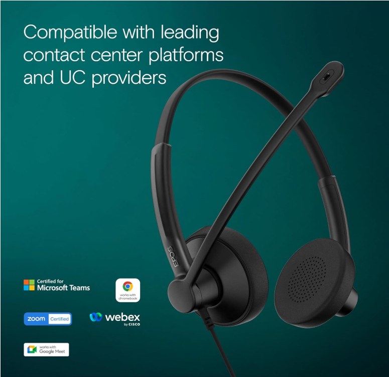 EPOS IMPACT 100 MS Stereo USB-C+A Headset, MS Teams Certified