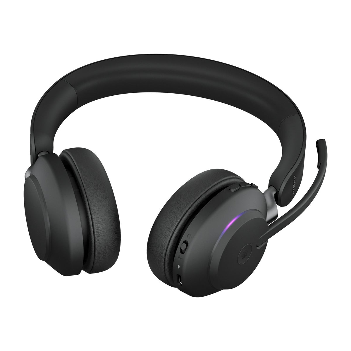 Jabra Evolve2 65 MS wireless headset with Link 390c USB-C dongle, black (26599-999-899) - detail view