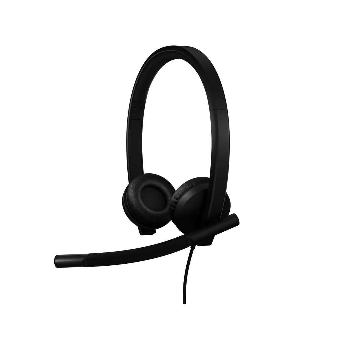 Logitech H570e Stereo Microsoft Teams wired headset, black, USB-A (981-001430) - alternate angle