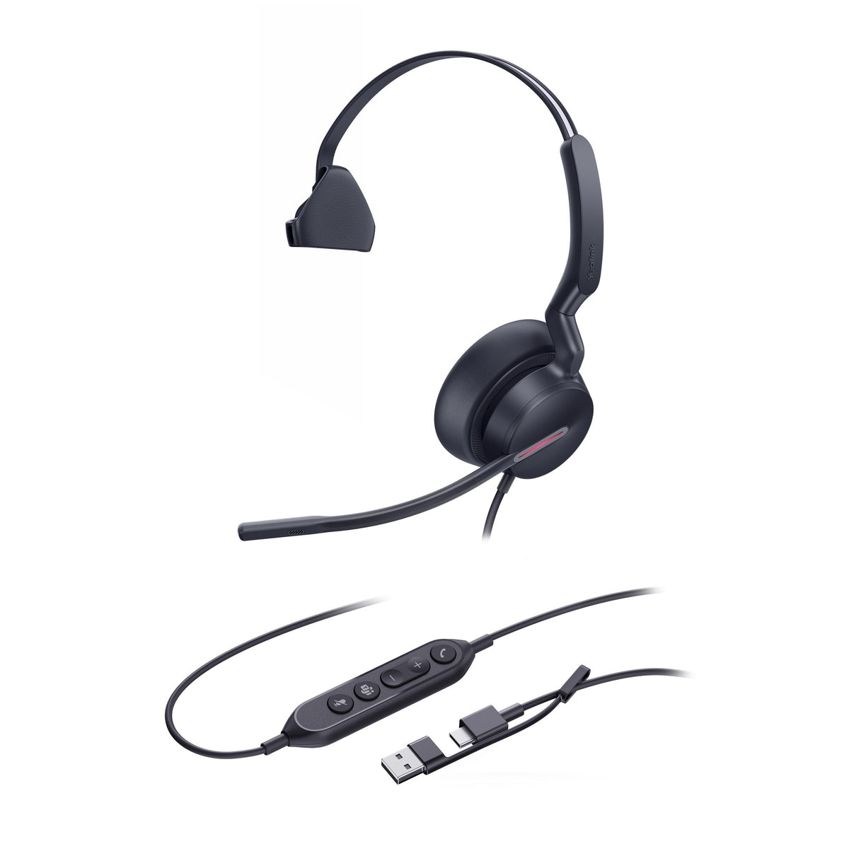 Yealink UH46 Mono Teams USB-C/A Wired Headset (1308184) view 3