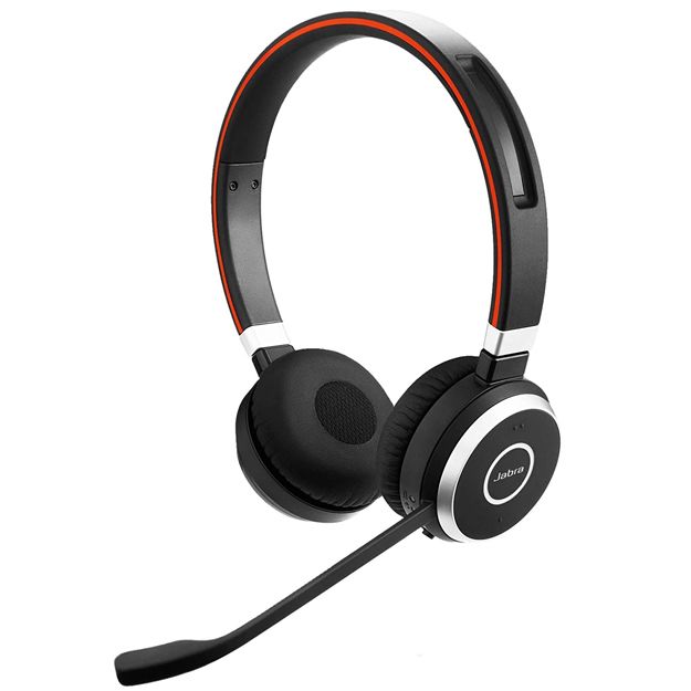 Jabra Evolve 65 SE Stereo Bluetooth Headset With Noise-Cancelling Mic