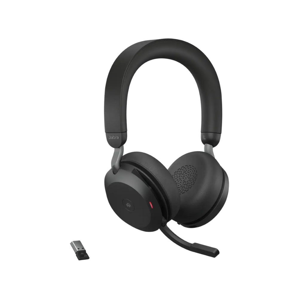Jabra Evolve2 75 PC Wireless Headset with 8-Microphone Technology ANC