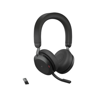 Jabra Evolve2 75 PC Wireless Headset with 8-Microphone Technology ANC