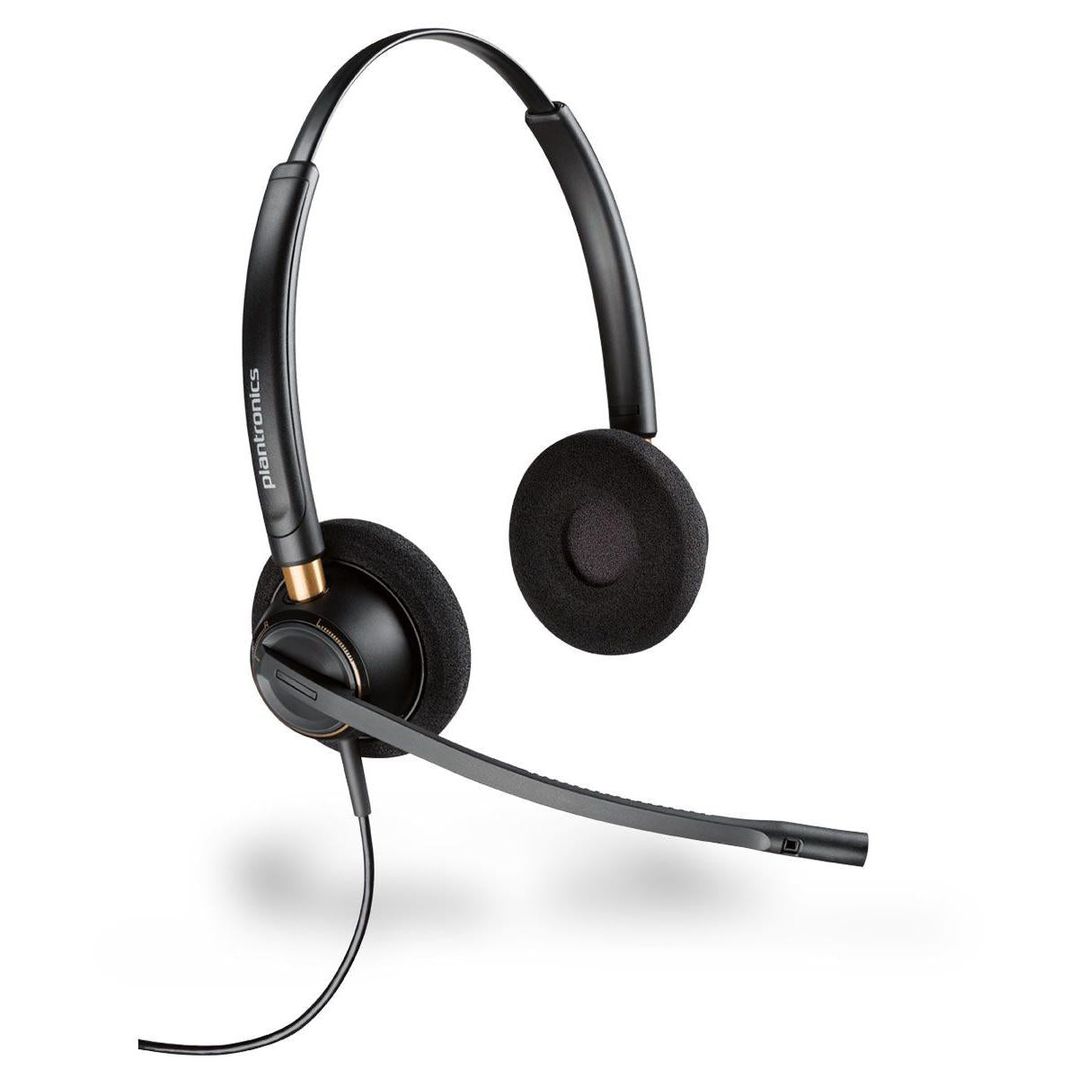 Plantronics Encorepro HW520 Headset w/ DA70 USB Headset Adapter (4 Pin)