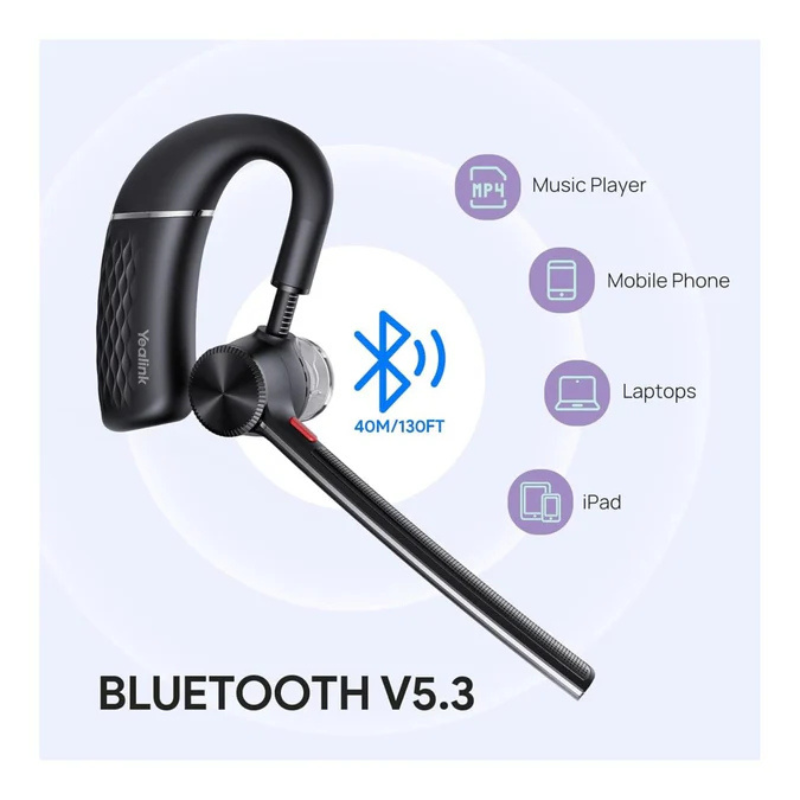 Yealink BH71 Lite Wireless Bluetooth Single-Ear Headset with Mic
