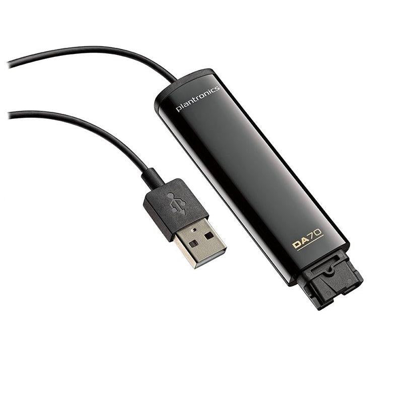 Plantronics Encorepro HW520 Headset w/ DA70 USB Headset Adapter (4 Pin)