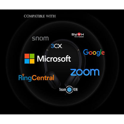 Yealink UH37 USB Wired Mono Headset with Noise Cancelling Microphone
