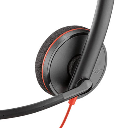 Poly Blackwire C3220 USB Headset - Dual-Ear, Noise-Cancelling