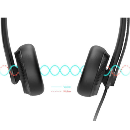 Yealink UH34-LITE dual earpiece USB headset with foam ear cushions