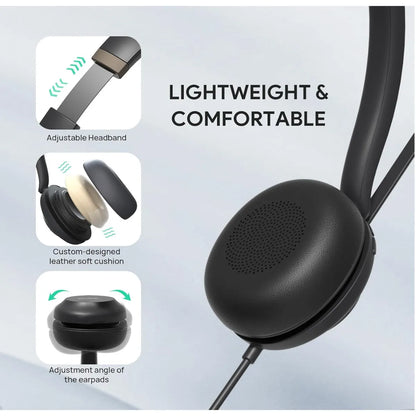 Yealink UH37 USB Wired Mono Headset with Noise Cancelling Microphone