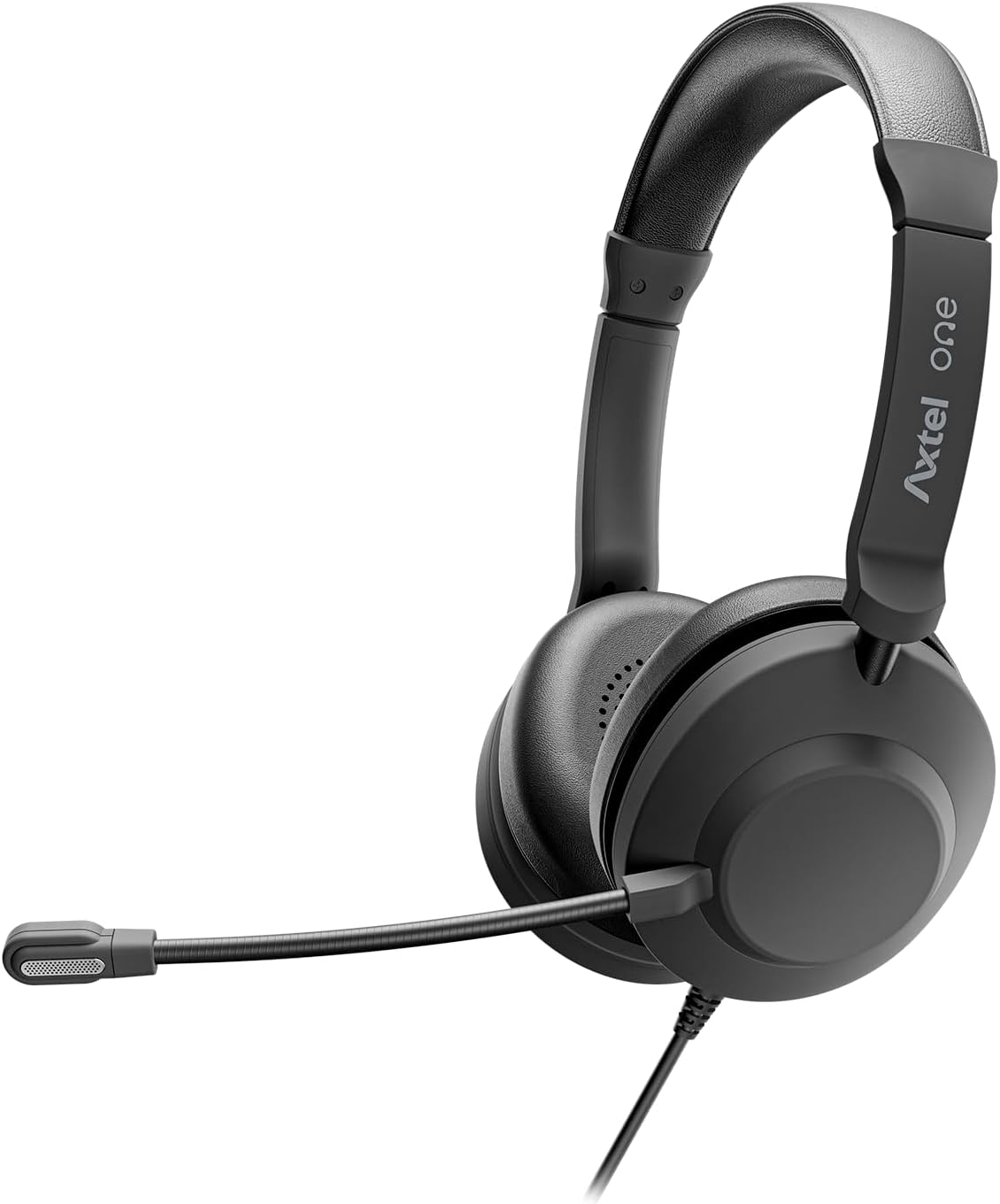 Axtel ONE UC 35 Stereo USB-A/3.5mm Headset w/ Dual Mic ENC, Busy Light