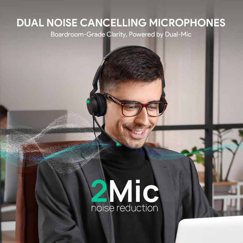 Yealink UH44 Dual Stereo Wired Headset USB-C & USB-A with Dual Mic