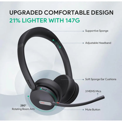 YEALINK - SP92 USB-C/A Wireless Bluetooth Speaker with BT Dongle - Teams