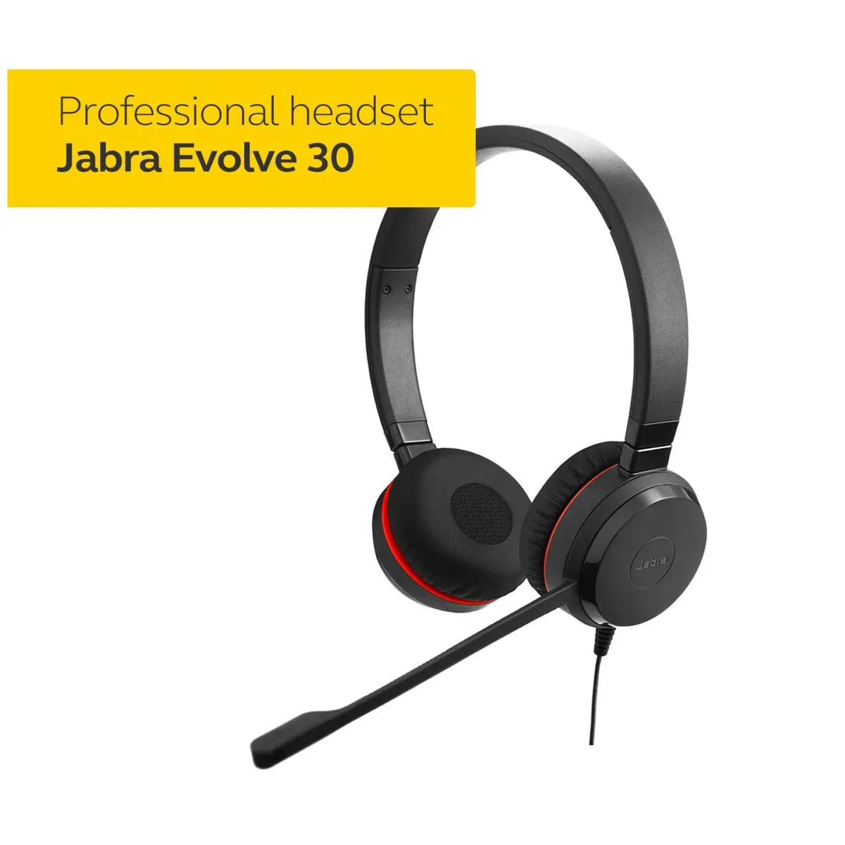 Jabra Evolve-30 Duo Wired USB Headset