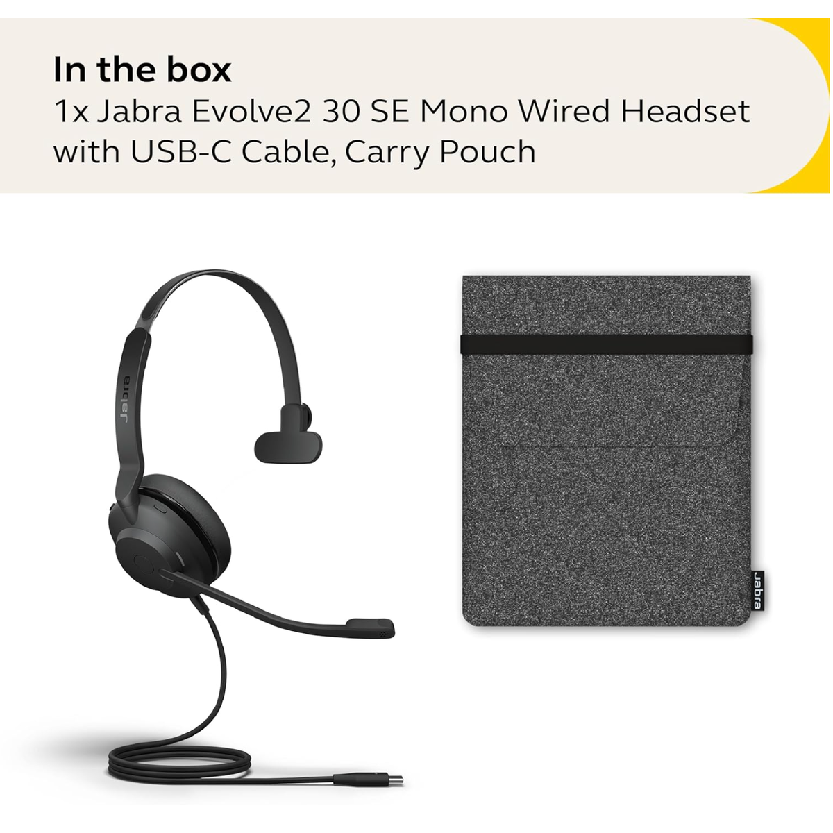 Jabra Evolve2 30 SE MS Stereo Wired Headset USB-A
