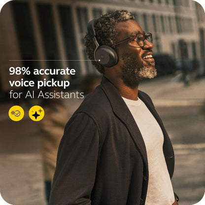Jabra Evolve3 75 Wireless Bluetooth On-Ear Headset with ANC & Mic