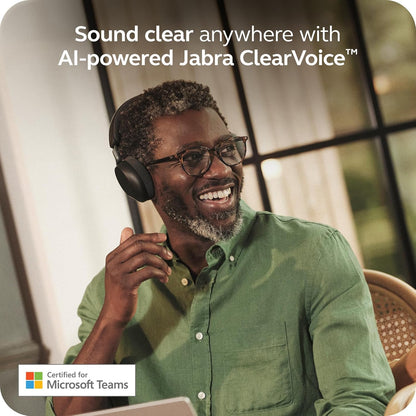 Jabra Evolve3 75 Wireless Bluetooth On-Ear Headset with ANC & Mic
