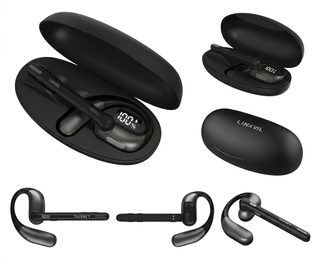 LINKVIL DH401B OWS Bluetooth Headset with Charging Cas