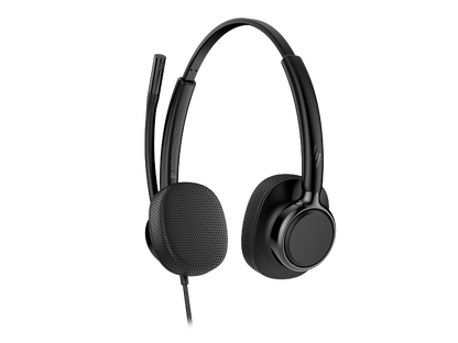 HP Poly Mission 425 Stereo Wired Headset Bulk USB-C & USB-A Leatherette