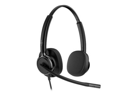 HP Poly Mission 425 Stereo Wired Headset Bulk USB-C & USB-A Leatherette