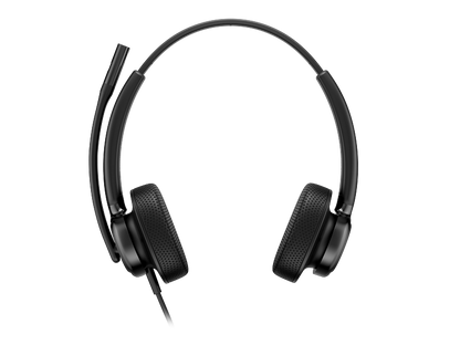 HP Poly Mission 425 Stereo Wired Headset Bulk USB-C & USB-A Leatherette