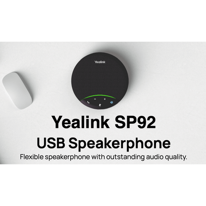 YEALINK - SP92 USB-C/A Wireless Bluetooth Speaker with BT Dongle - Teams