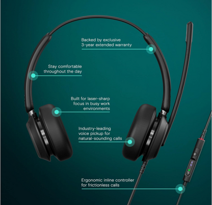 EPOS IMPACT 760 Wired Stereo USB-C Headset with Smart Cord