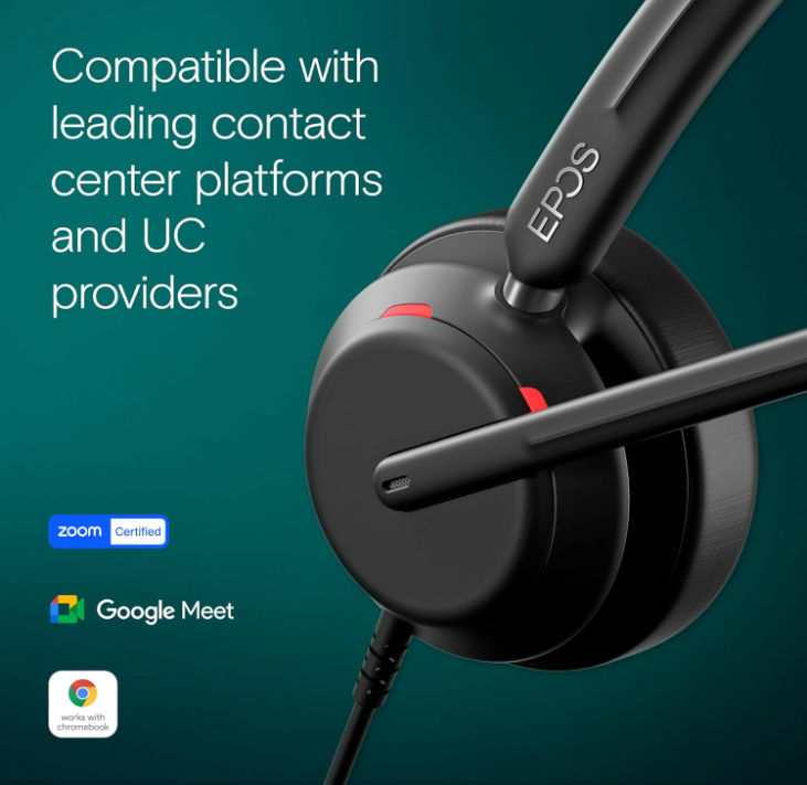 EPOS IMPACT 760 Wired Stereo USB-C Headset with Smart Cord