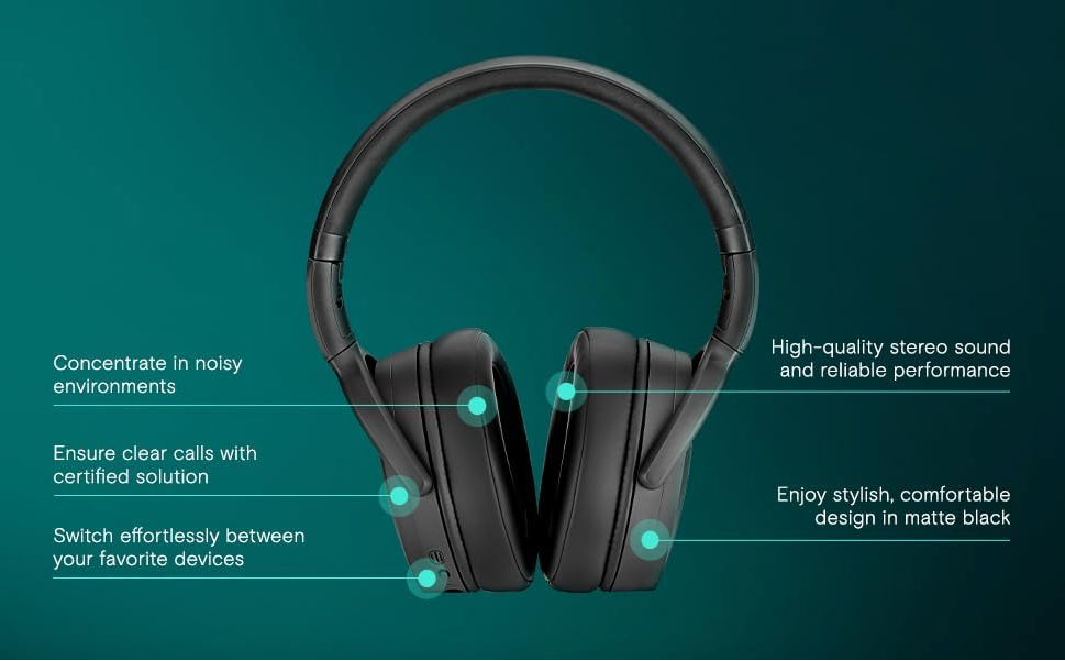 EPOS Adapt 360 Bluetooth ANC Foldable Headset, MS Teams Certified