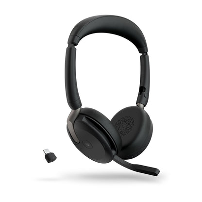 Jabra Evolve2 65 Flex MS Stereo ANC headset with Link 380c USB-C dongle (26699-999-899) - detail view