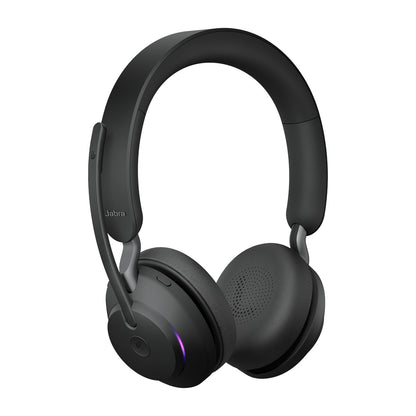 Jabra Evolve2 65 MS wireless headset with Link 390c USB-C dongle, black (26599-999-899) - alternate angle
