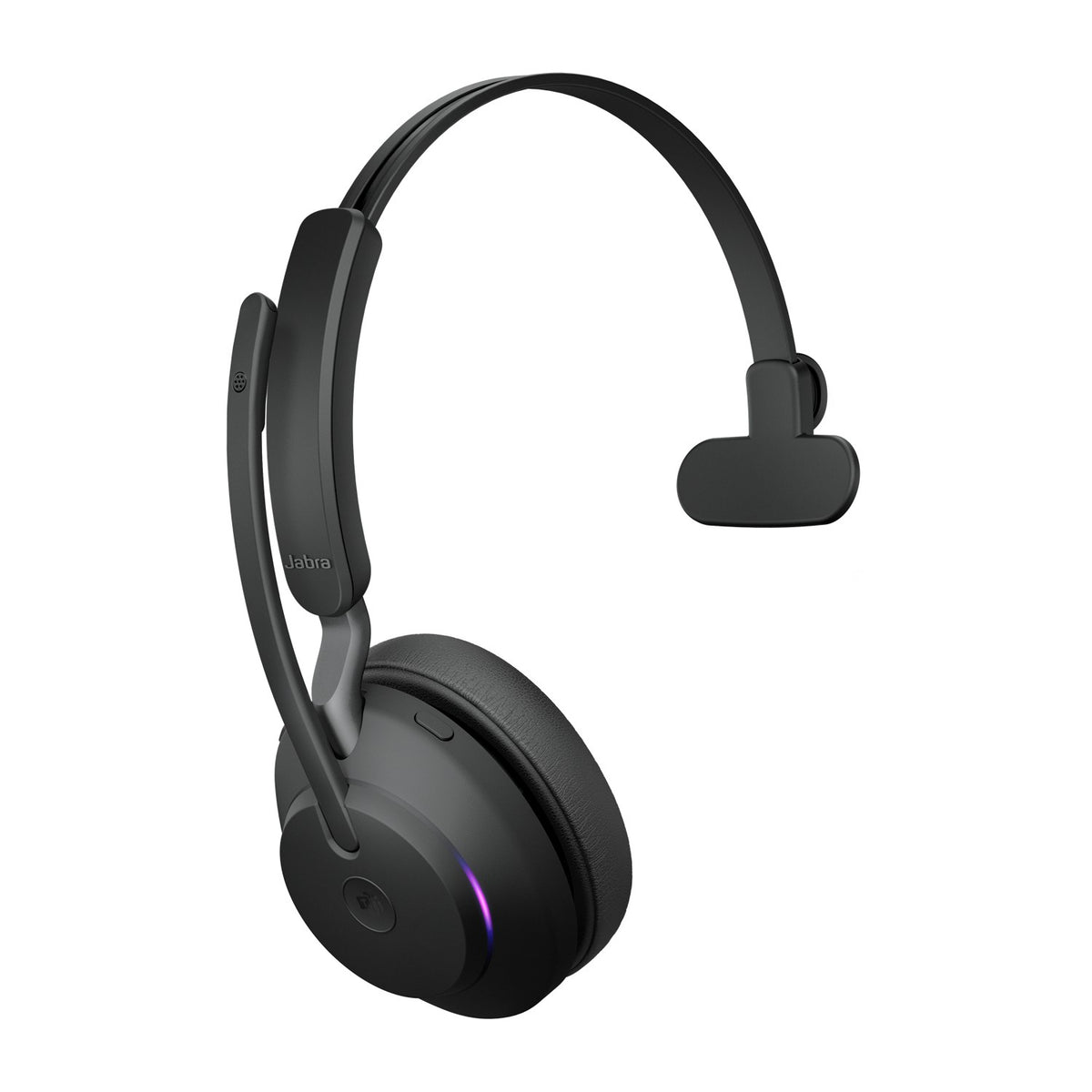 Jabra Evolve2 65 MS Mono wireless headset with Link 390a USB-A dongle, black (26599-899-999) - alternate angle