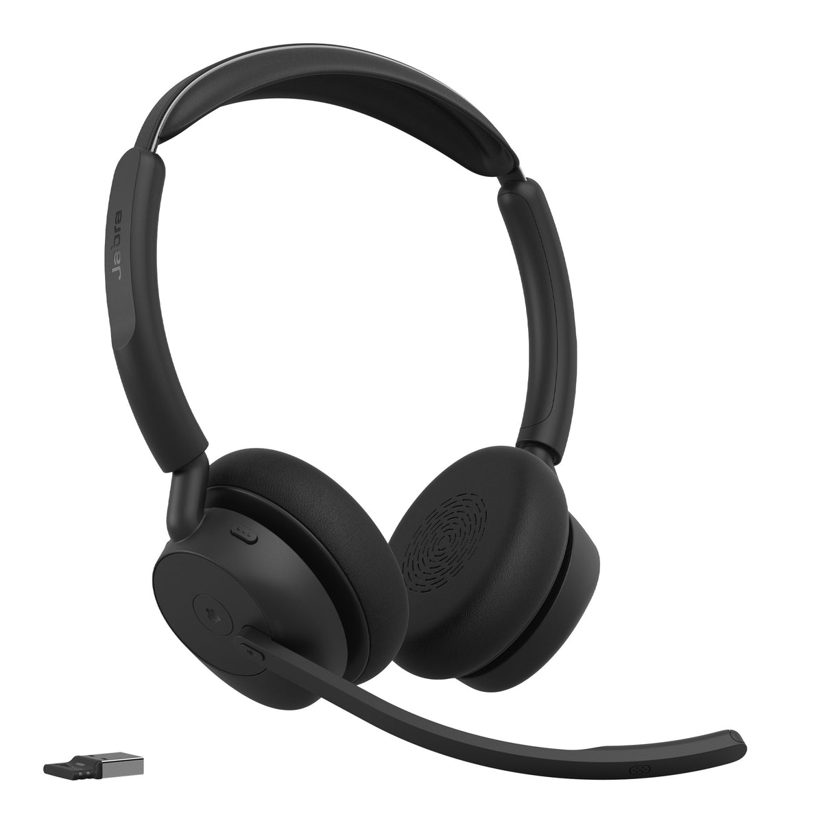 Jabra Evolve3 45 MS Stereo Bluetooth headset with Link 390a USB-A dongle (34599-999-999) - alternate angle