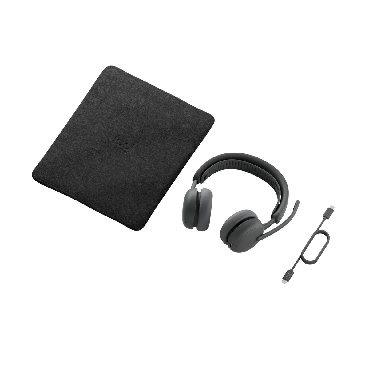 Logitech Zone Wireless 2 ES for Business Microsoft Teams Bluetooth headset, Graphite (981-001593) - detail view
