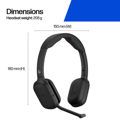 HP Poly Focus 625 Fold stereo Bluetooth headset, USB-C (C56XSAA) - alternate view