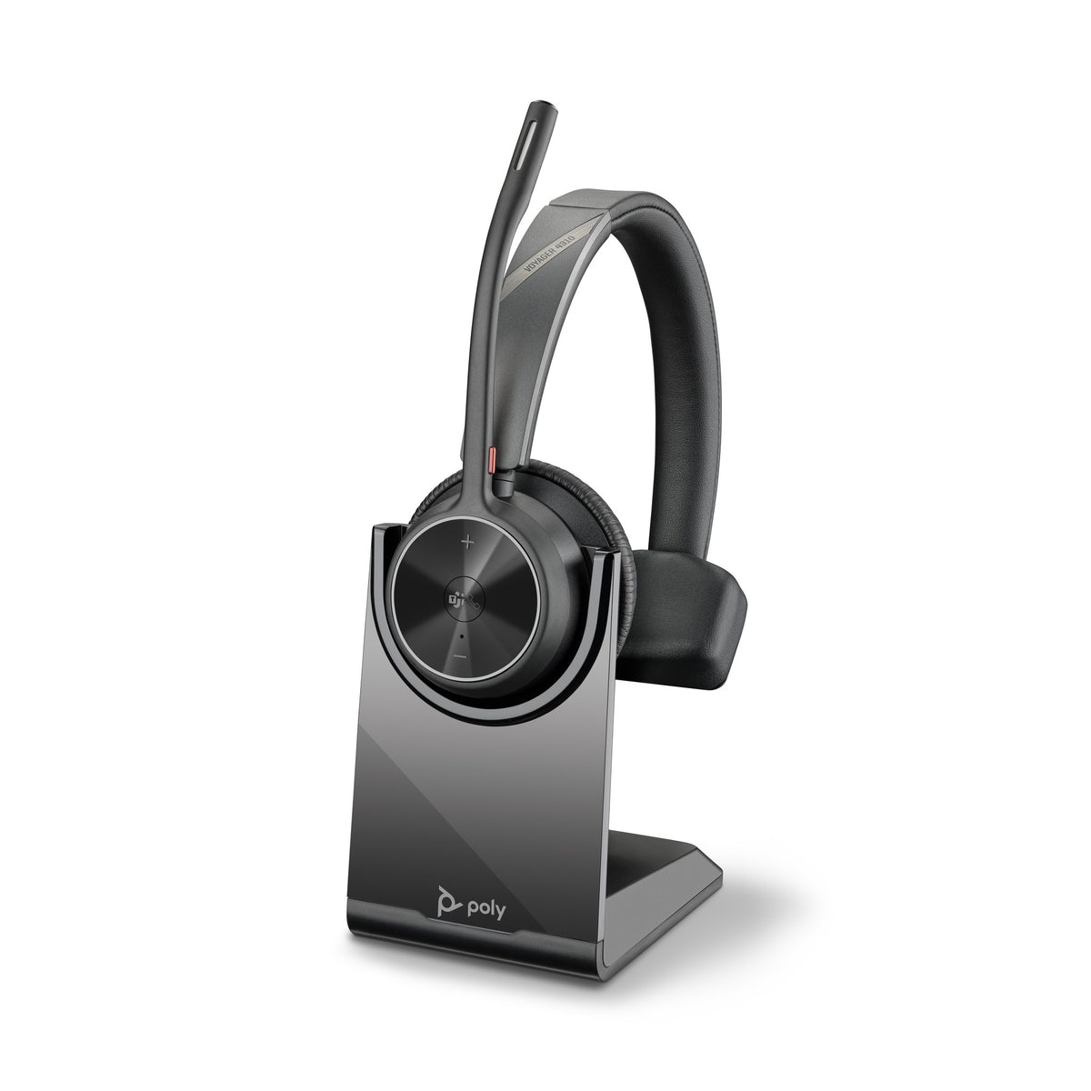 Poly Voyager 4310 Microsoft Teams mono Bluetooth headset with BT700 USB-A dongle and charging stand (77Y93AA) - main product image