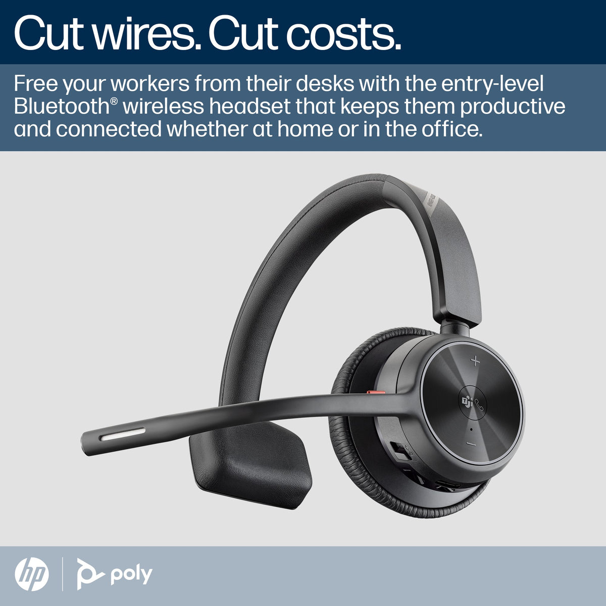 Poly Voyager 4310 Microsoft Teams mono Bluetooth headset with BT700 USB-A dongle and charging stand (77Y93AA) - alternate view