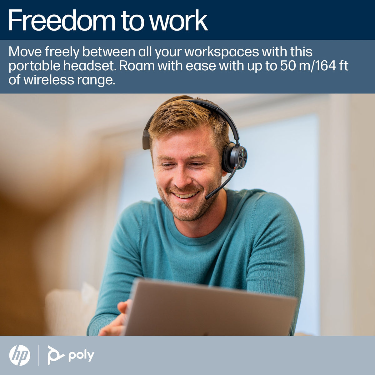 Poly Voyager 4310 Microsoft Teams mono Bluetooth headset with BT700 USB-A dongle and charging stand (77Y93AA) - additional view