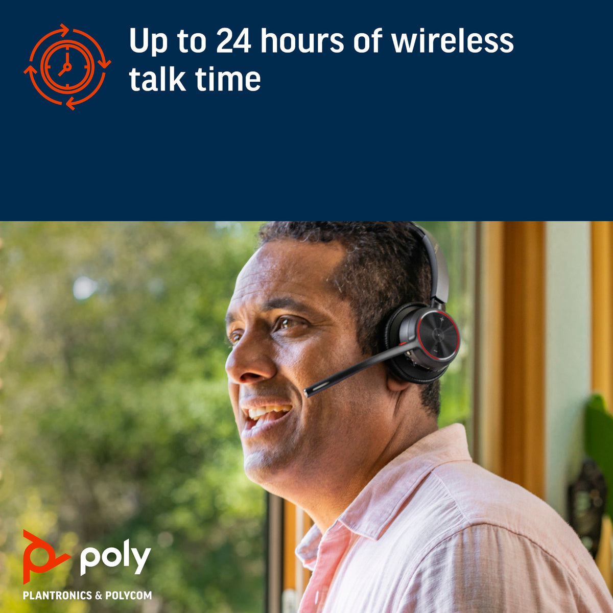 Poly Voyager 4310 UC mono Bluetooth headset with BT700 USB-A dongle (76U48AA) - detail view