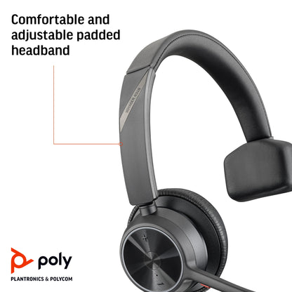 Poly Voyager 4310 UC mono Bluetooth headset with BT700 USB-A dongle (76U48AA) - additional view