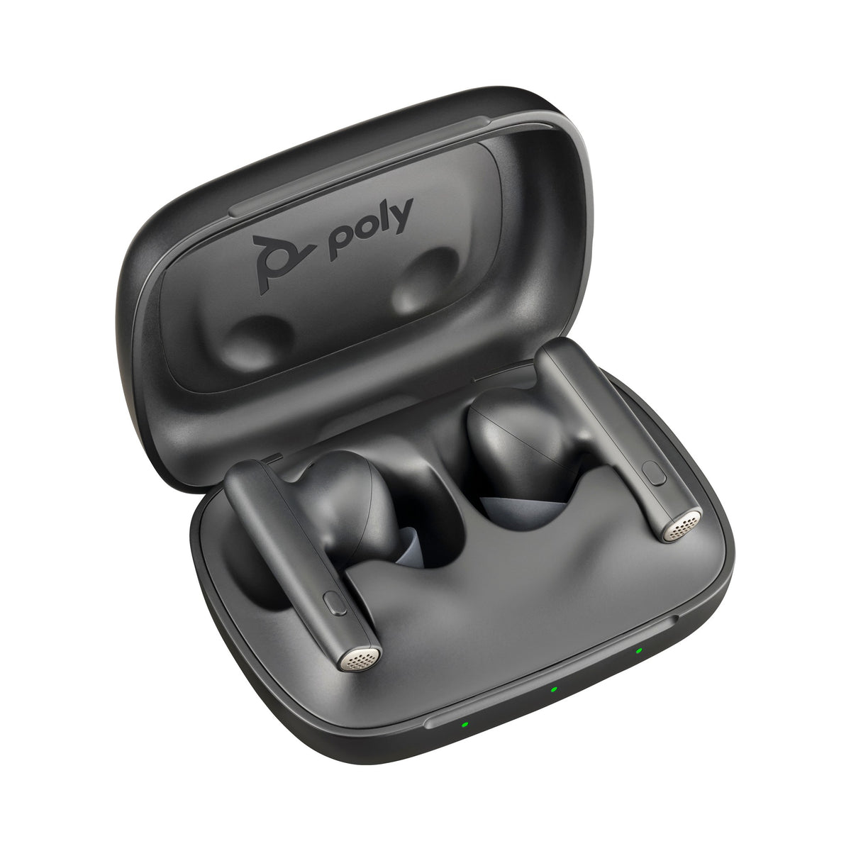 Poly Voyager Free 60 UC earbuds, Carbon Black, with BT700 USB-A adapter and basic charge case (7Y8H3AA) - alternate angle