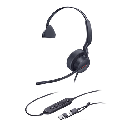 Yealink UH44 Mono USB-C/A Wired Headset (1308241) view 3